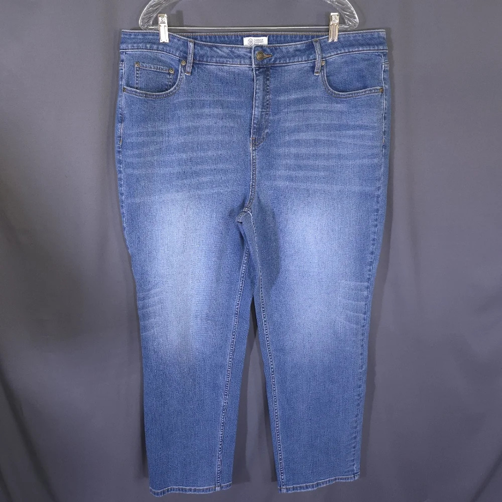 Candace Cameron Bure Pacific‎ Denim Cropped Jeans Medium Wash Womens Size 20WP